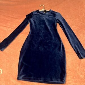 Blue Dress - S- Long Sleeve